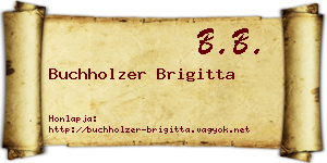Buchholzer Brigitta névjegykártya